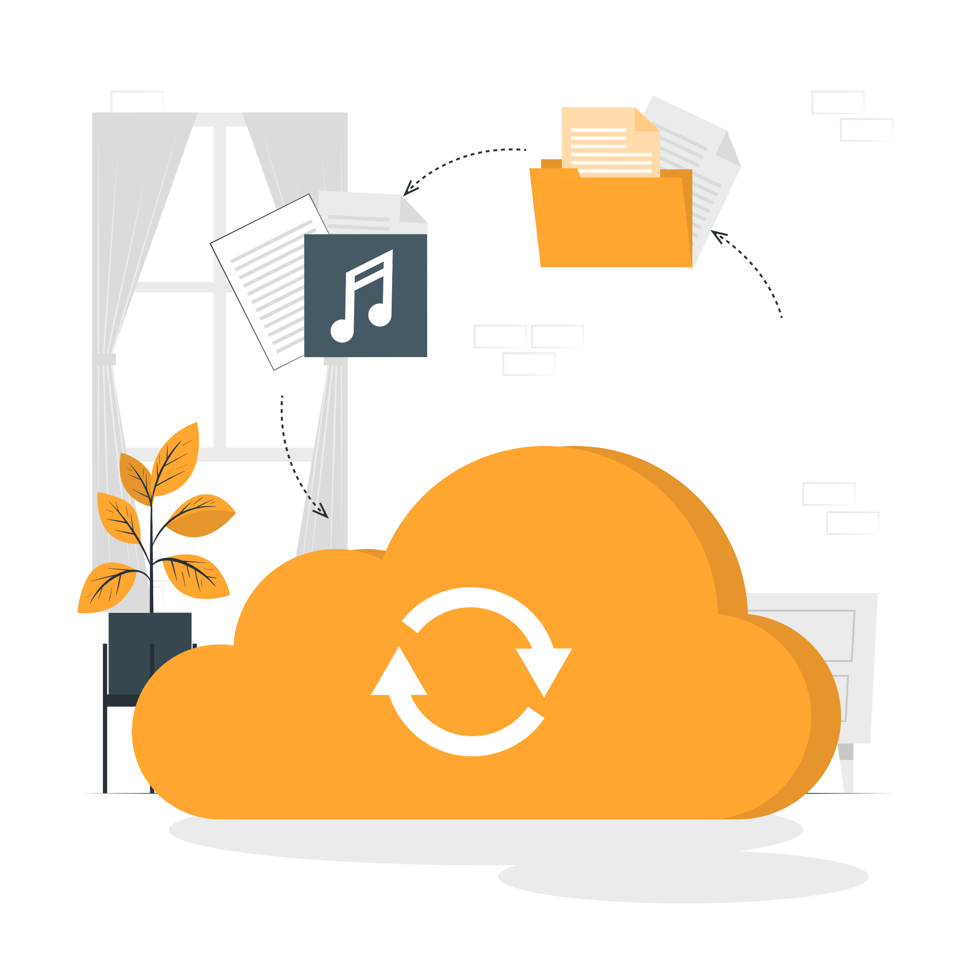 Cloud sync-cuate